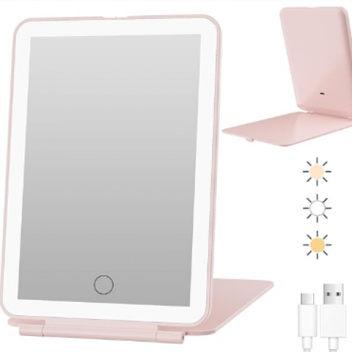 💡 Espejo LED Plegable: Tu Belleza Impecable en Movimiento