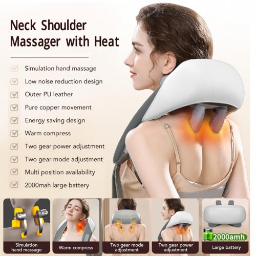 . 💆 Masajeador de Cuello Ajustable ✨