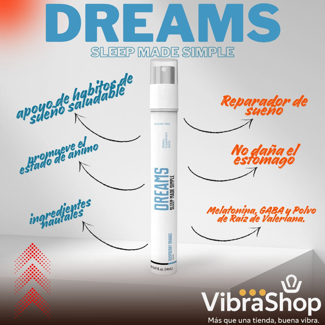 💤 DREAMS, No dejes que una noche de mal sueño te cueste el día de mañana.