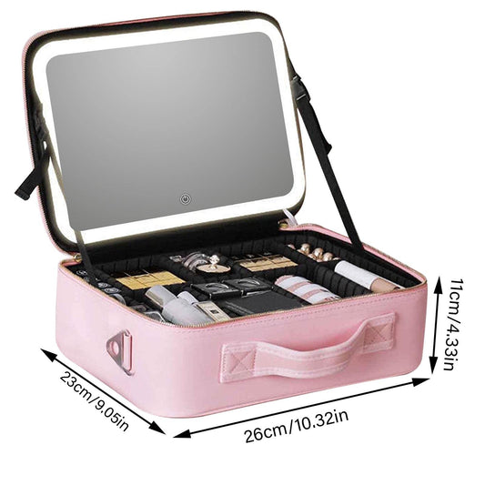 💖 Estuche de Cosméticos LED Recargable.