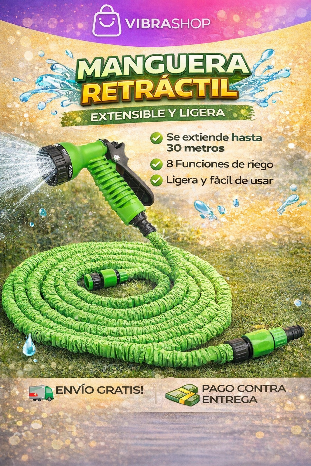 Manguera Retráctil Magic Hose (45m/150ft).