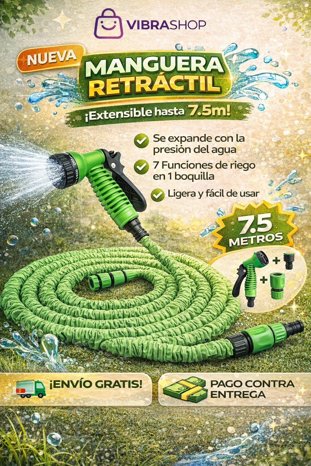 Manguera Retráctil Magic Hose (45m/150ft).