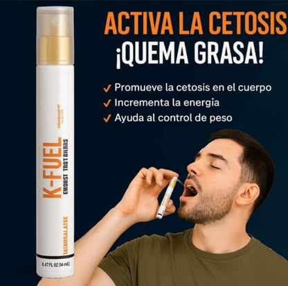 🔥 K-FUEL: Enciende la Quema de Grasa ¡En Minutos! 🚀 El Secreto Keto de Absorción Instantánea ¿Cansado de la "niebla mental" y los bajones de energía en la dieta Keto?
