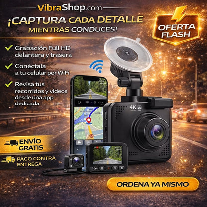 ¡Testigo HD 24/7! Cámara Doble con WiFi: Control Total en tu Móvil 📲