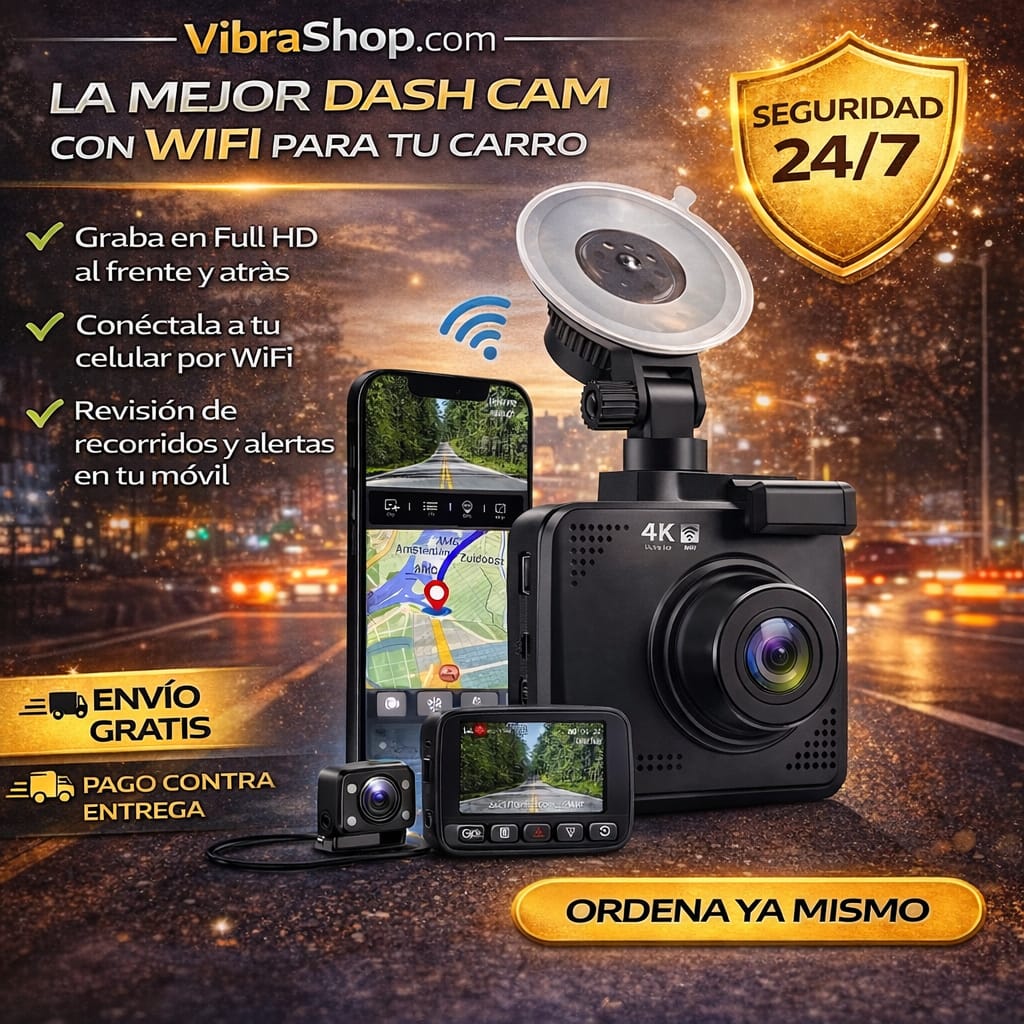 ¡Testigo HD 24/7! Cámara Doble con WiFi: Control Total en tu Móvil 📲
